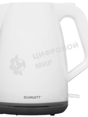 Чайник электрический Scarlett SC-EK18P49 1.7 л, 2200 Вт, белый/серый (корпус: пластик)
