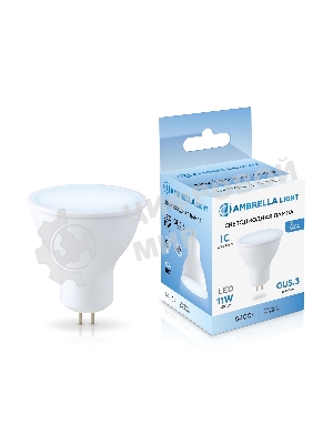 Лампа светодиодная	Ambrella light 161106 LED MR16 11W IC GU5.3 6400K 175-265V