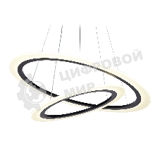 Светильник Ambrella light FA4357/2 BK черный 78W 3000K/4200K/6400K D580*670 (ПДУ РАДИО 2.4G)