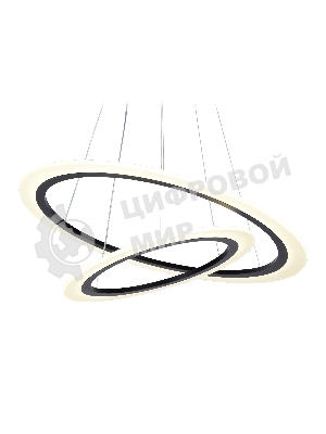 Светильник Ambrella light FA4357/2 BK черный 78W 3000K/4200K/6400K D580*670 (ПДУ РАДИО 2.4G)