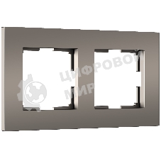 Рамка на 2 поста Slab (бронза софт) W0022963