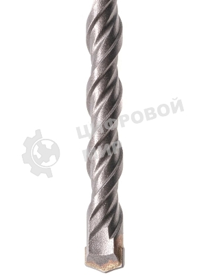 Бур по бетону Denzel двойная спираль, Cobalt W-tip, 10x160 мм, SDS PLUS