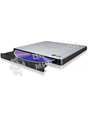 Оптический привод DVD-RW LG GP57ES40 серебристый USB внешний