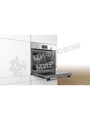 Встраиваемая электрическая духовка Bosch HBF114ES0R / нержавеющая сталь, класс энергоэффективности А, 8 режимов, 3-х слойное остекление, LED-дисплей, утапливаемые переключатели, галогенное освещение, телескопические направляющие на 1-ом уровне, сделано в Турции