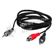 Шнур Rexant Стерео 3,5 мм - 2 RCA, 1.5 м (10 шт./уп.)