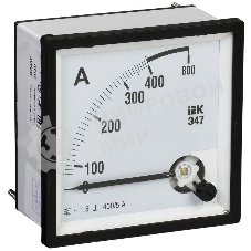 Амперметр Э47 72х72мм 400/5А кл. точн. 1.5 IEK IPA10-6-0400-E