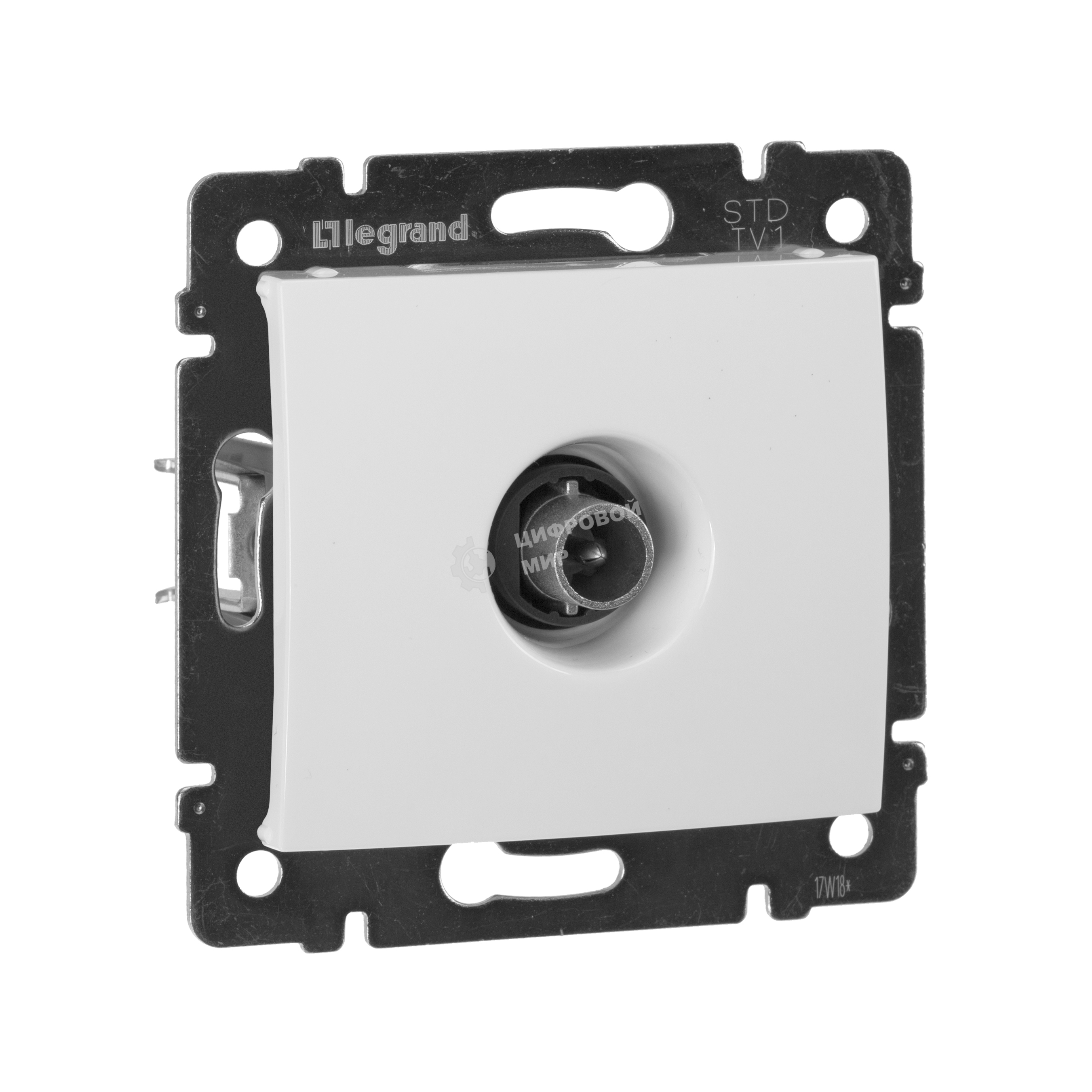 Розетка телевизионная TV Valena звезда 1,5Дб 2400МГц (белая)