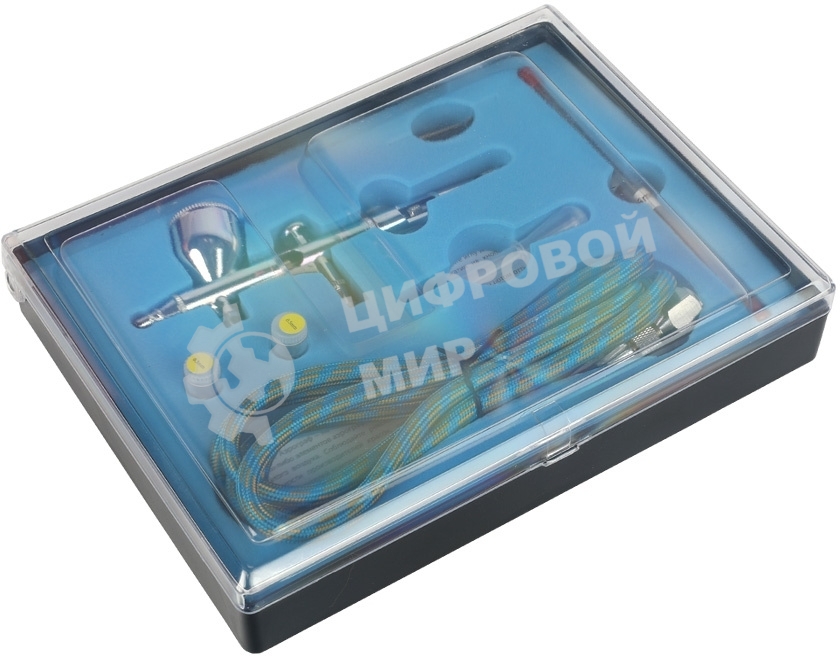 Аэрограф пневматический AB 400, сопло 0,2 мм, 9 л/мин, бачок 9 мл