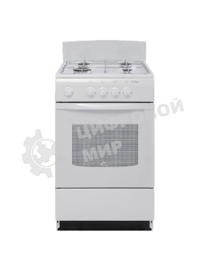 Плита газовая De Luxe 5040.38Г (Щ) белый, конфорок 4 шт, духовка 43 л, 50 см x 85 см x 50 см