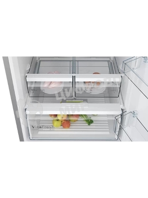 Холодильник Bosch KGN55VL21U нержавеющая сталь двухкамерный 375/105л морозилка снизу, No Frost