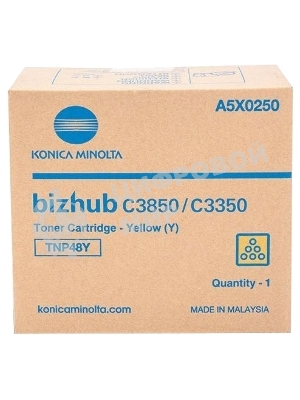 Тонер-картридж Konica-Minolta bizhub C3350/C3850 желтый TNP-48Y