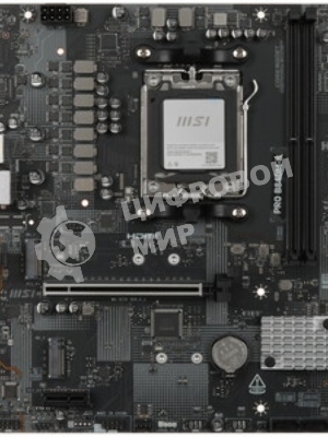 Материнская плата MSI PRO B840M-B, AM5, AMD B840, 2xDDR5, 4xSATA, 2xM.2, 1xPCIe 4.0 x16, 1xPCIe 3.0 x1, 1xHDMI, 1xVGA, 1x2.5Gb LAN, 4xUSB-A 5Gbps, 2xUSB-A 2.0, 3x3.5 мм, 7.1, mATX