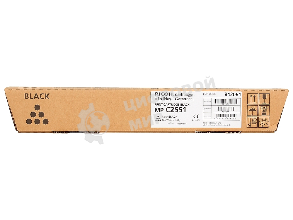 Картридж лазерный Ricoh 841587/841504/842061/842465 тип MPC2551HE черный для Aficio MP C2051/C2551, (10000 стр.)