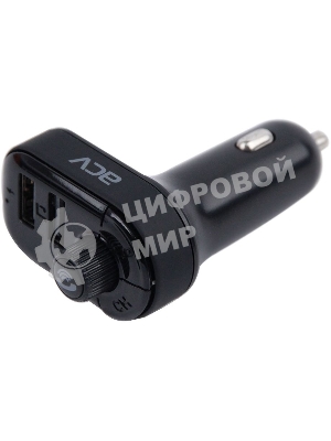 Автомобильный FM-модулятор ACV FMT-118B черный MicroSD BT USB (37399)