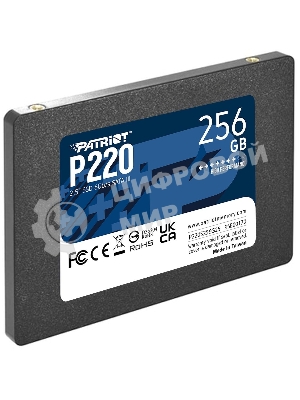 Накопитель SSD Patriot P220, 256Gb, SATA-III, 2.5