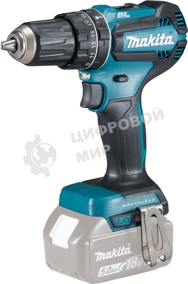 Дрель-шуруповерт Makita DHP485Z, 18 В, 0 Ач, 50 Нм, бесщеточный, ударный