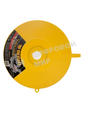 Воронка пластиковая Denzel 160 мм с металлическим ситом, непроливайкой и гибким наконечником