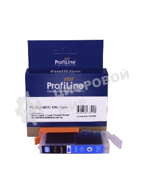 Картридж струйный ProfiLine PL-CLI-481C XXL для принтеров Canon PIXMA TS6140/TS6240/TR7540/TS8140/TS8240/TR8540/TS9140 с чернилами Cyan