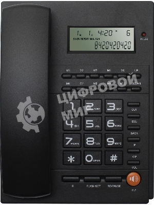 Телефон проводной Ritmix RT-420 черный