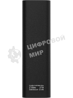 Внешний SSD Netac Z SLIM, 2TB, USB 3.2 Gen 2 Type-C, R/W 550/480, черный