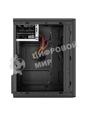 Корпус ExeGate BAA-503U2-AAA450, Mini-Tower, чёрный, 1 x 80/90 мм, БП 450 Вт
