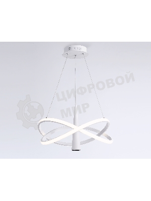 Подвесной светодиодный светильник Ambrella light FL5367/2+1 WH белый 47W 3000K-6400K D480*1200 (ПДУ ИК)