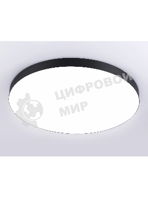 Потолочный светодиодный светильник Ambrella light FV5542 BK черный LED 130W 4200K D800*58 (Без ПДУ)