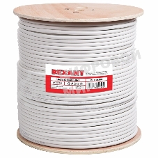 Кабель коаксиальный магистральный Rexant RG-11U, 75 Ом, CCS/Al/Al, 83%, бухта 305 м, белый