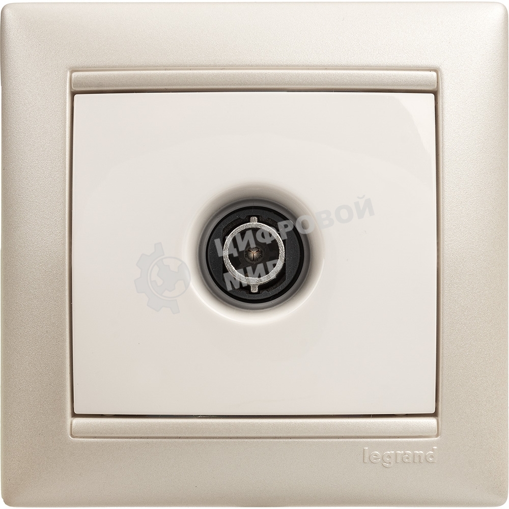 Розетка телевизионная TV Valena звезда 1,5Дб 2400МГц (белая)