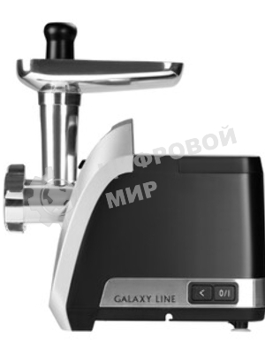 Мясорубка электрическая Galaxy Line GL 2423 черный, 2200 Вт, 2.6 кг/мин, реверс, защита от перегрузки, насадки - 6