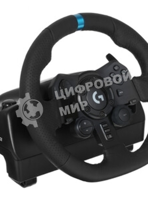 Руль Logitech G923 10кноп. (с педалями) черный