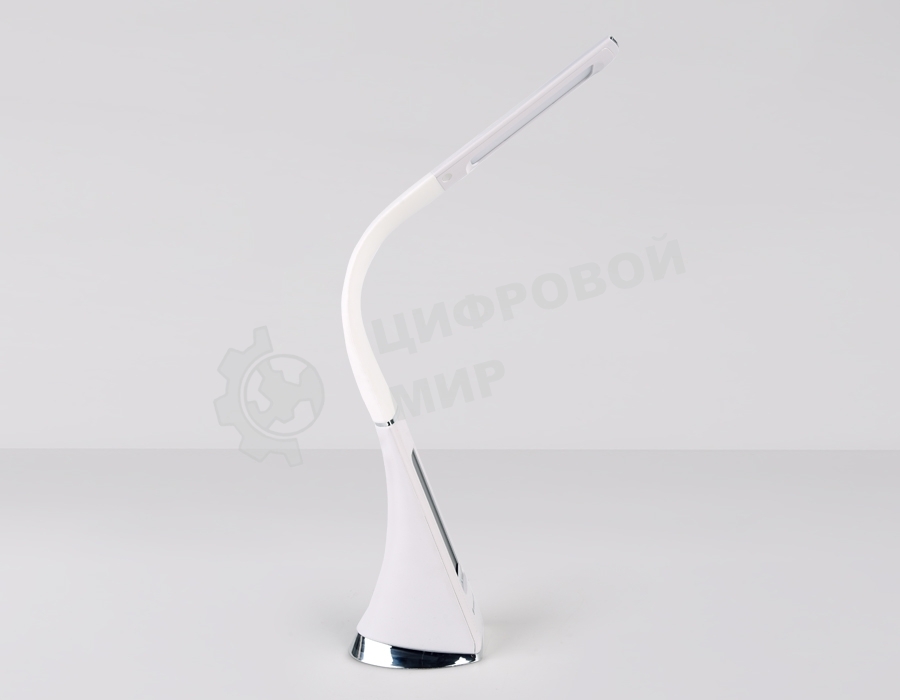 Светодиодная настольная лампа с дисплеем Ambrella light DE508 WH белый LED 3000-6400K 6W+LCD 2W
