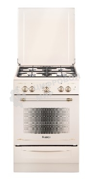 Плита газовая Gefest ПГ 6100-02 0186 бежевый, конфорок 4 шт, духовка 52 л, 60 см x 85 см x 60 см