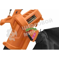 Воздуходувка-пылесос Carver BV 2800E 2800Вт пит.:от сети черный/оранжевый