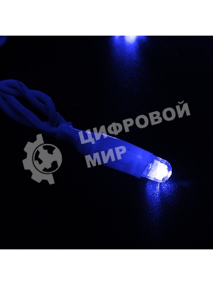 Гирлянда Neon-night Нить 10м, с эффектом мерцания, белый ПВХ, 24В, синий
