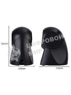 Сканер штрих-кода Deli E14884 черный