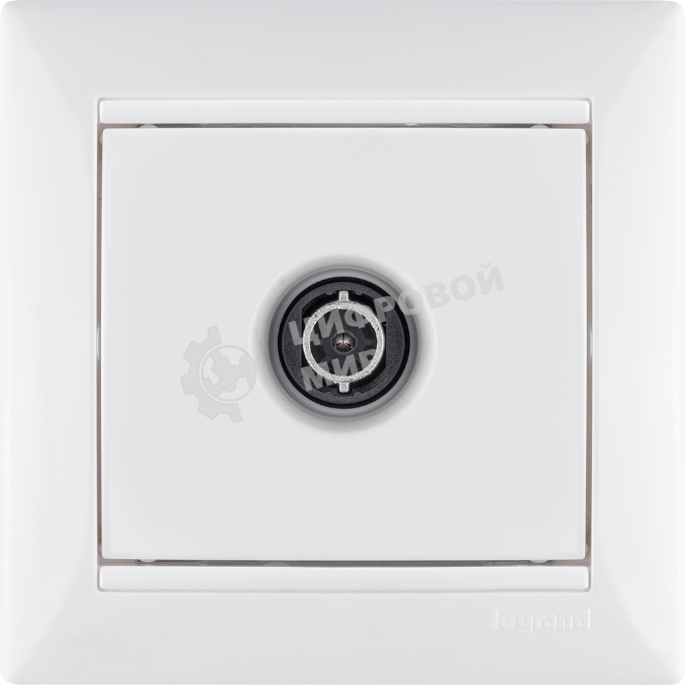 Розетка телевизионная TV Valena звезда 1,5Дб 2400МГц (белая)