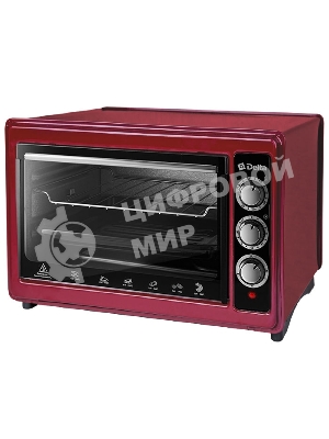 Мини-печь Delta D-0123 бордовая