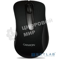Мышь проводная Canyon CM-2 черный, 800 dpi, USB, кнопки - 3