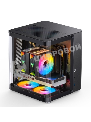 Корпус без блока питания Корпус JONSBO TK-1 Black 2.0 MATX без БП, mini-ITX, micro-ATX, черный