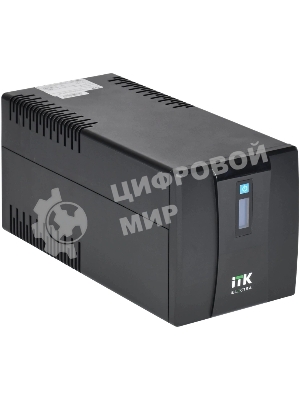 Источник бесперебойного питания Line-interactive 1,2кВА/720Вт, фаза 1/1, LCD дисплей, с АКБ 2х7AH, USB, Schuko