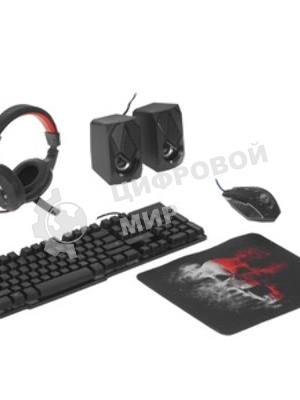 Комплект клавиатура+мышь Defender Tor MHP-127 проводной, USB, 3200 DPI, чёрный