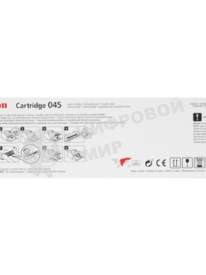 Картридж лазерный Canon 045BK черный, 1400 стр., для i-SENSYS MF631/633/635, LBP611