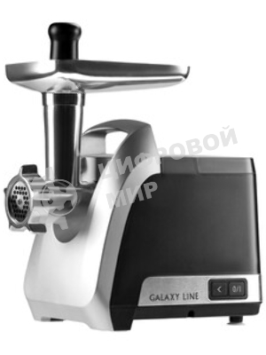 Мясорубка электрическая Galaxy Line GL 2423 черный, 2200 Вт, 2.6 кг/мин, реверс, защита от перегрузки, насадки - 6