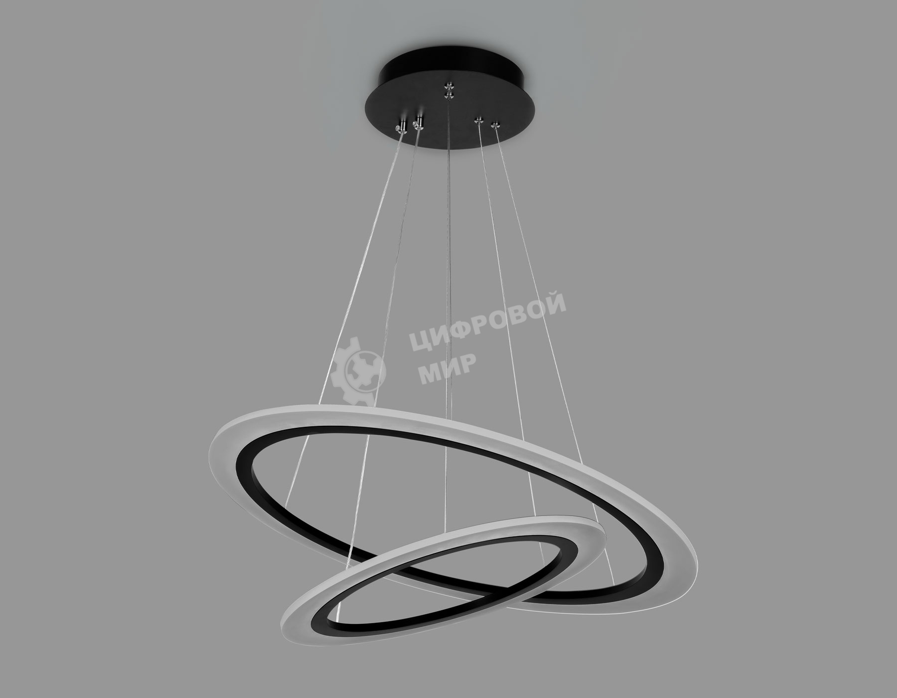 Светильник Ambrella light FA4357/2 BK черный 78W 3000K/4200K/6400K D580*670 (ПДУ РАДИО 2.4G)