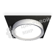 Комплект встраиваемого светильника Ambrella light XC8062004 SBK/MCH черный песок/хром матовый GX53 (C8062, N8121)