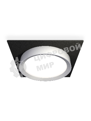 Комплект встраиваемого светильника Ambrella light XC8062004 SBK/MCH черный песок/хром матовый GX53 (C8062, N8121)
