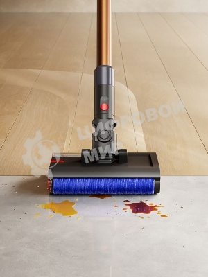 Пылесос вертикальный Dyson Pencil Wash оранжевый, питание от аккумулятора, 50 Вт, уборка влажная, пылесборник 0.34 л
