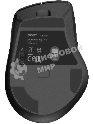 Мышь беспроводная Acer OMR406 черный, 4800 dpi, радиоканал, Bluetooth, USB, кнопки - 8