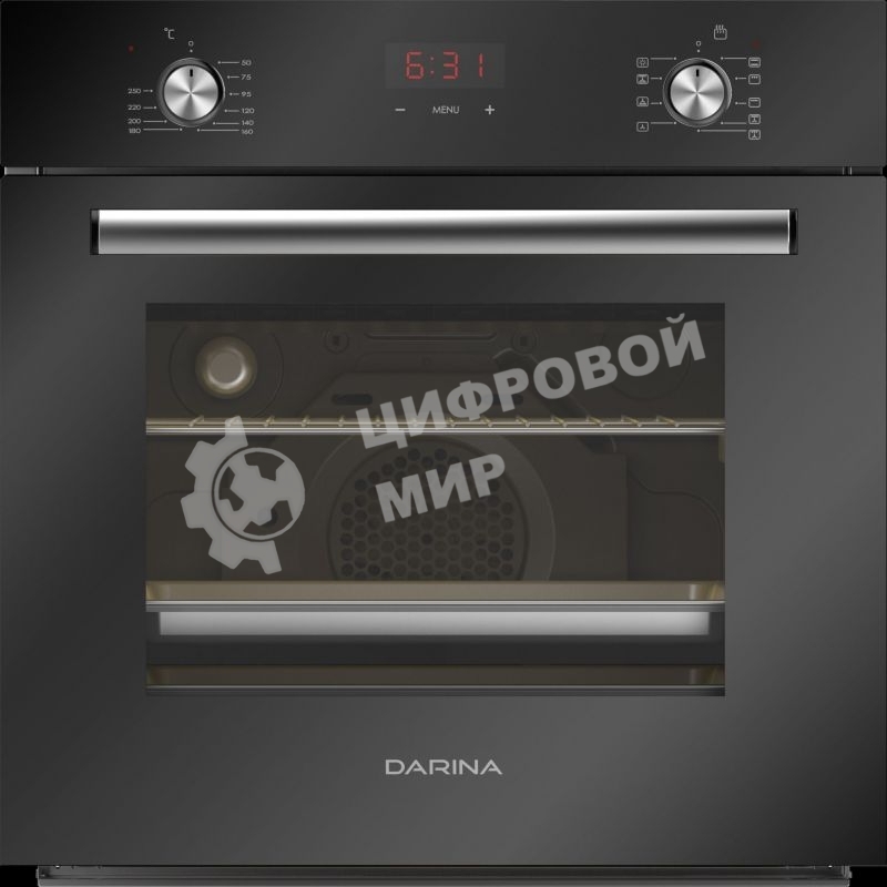 Духовой шкаф электрический Darina 2V5 BDE 112 708 B черный, встраиваемый